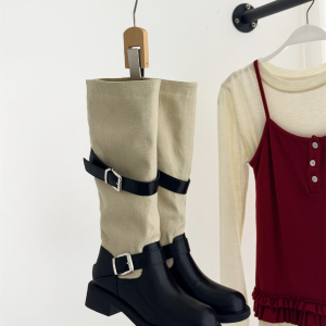 New Winter Chunky Heel Height Increasing Slim Short Boots Women Fashion Versatile Martin Boots Sleeve Chelsea Boots Short Boots