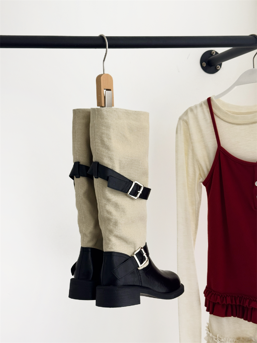 New Winter Chunky Heel Height Increasing Slim Short Boots Women Fashion Versatile Martin Boots Sleeve Chelsea Boots Short Boots - Image 2