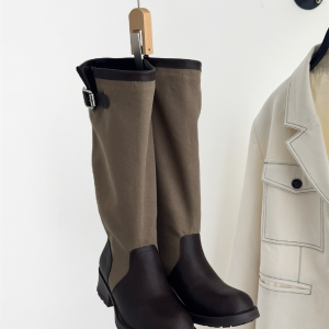 New Winter Thick Sole Height Increasing Slim Short Boots Women Fashion Versatile Martin Boots Sleeve Chelsea Boots Long Boots