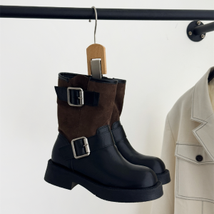 New Winter Thick Sole Height Increasing Slim Short Boots Women Fashion Versatile Martin Boots Sleeve Chelsea Boots Short Boots - Style 094a63