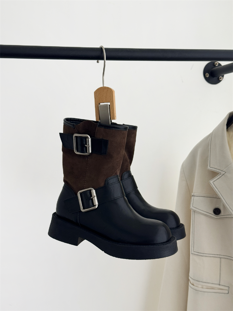 New Winter Thick Sole Height Increasing Slim Short Boots Women Fashion Versatile Martin Boots Sleeve Chelsea Boots Short Boots - Style 094a63