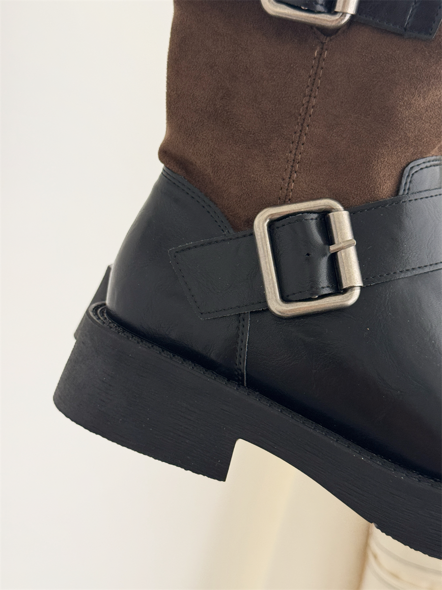New Winter Thick Sole Height Increasing Slim Short Boots Women Fashion Versatile Martin Boots Sleeve Chelsea Boots Short Boots - Style 094a63 - Image 3